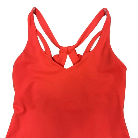 Trina Turk | Recreation Orange Strappy Activewear Athletic Tank Top - Picture 3 of 8